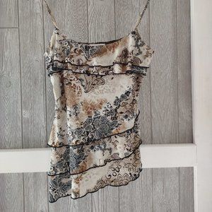 Dressy tank top, ruffle tank, flowy tank